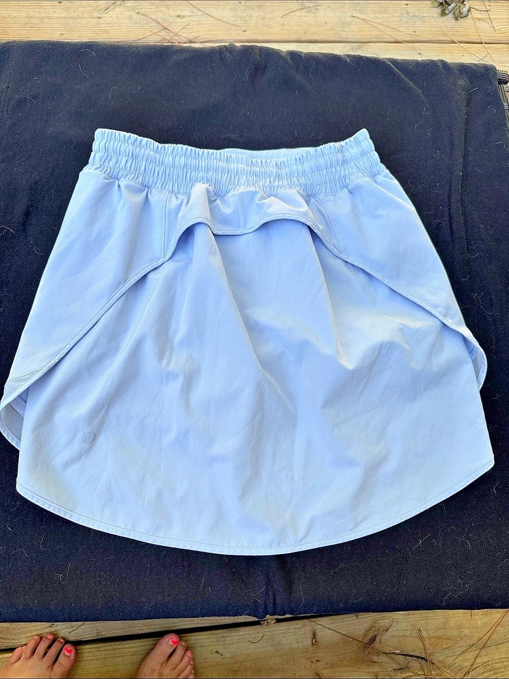 lululemon hotty hot long Skirt *Long Blue/lavender Athletic Shorts